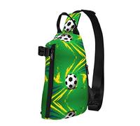 Sport Ball Soccer Pigs In Farm Diagonally Sling Bag, Crossbody Sling Backpack Shoulder Chest Bag para Mujeres Hombres, Travel Hiking Daypack