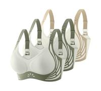 Sport BH Damen Ohne Bügel Push up BH Große Dimensionen Soft Seamless Nahtloser BHS Klassische Spaghettiträger Bra Top V-Ausschnitt Bequem Crop Top Soft Bequem Bra, azul marino, M