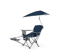 Sport-Brella Silla reclinable Silla reclinable de 3 Posiciones con Paraguas extraíble de Cobertura Total,Azul Medianoche