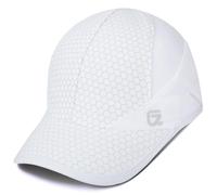 Sport Cap,Soft Brim Lightweight Waterproof Running Hat Breathable Baseball Cap Quick Dry Sport Caps Cooling Portable Sun Hats for Men and Woman Performance Cloth Workouts and Outdoor Activities White