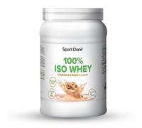 Sport Done - Proteína 100% ISO WHEY | Sabor Cookies & Cream | 77 g de proteína por 100 g | Baja en grasas y azúcares | Sin gluten ni aceite de palma | Formato 1 kg en polvo