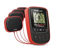 Sport-Elec Multisport Pro Nuevo con cinturón Abdominal ergonómico Electroestimulador, Unisex Adulto, Rojo, Talla Única