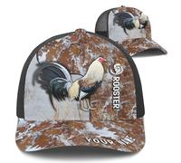 Sport Hat Pelea De Gallos Sombrero Beisbol Elegante Sombrero Lavable Sandwich Gorra para Viaje Golf Senderismo