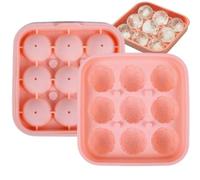 Sport Ice Mold, Soccer Ball Freezer Tray, 9 cavity silicone cooling mold, Food grade chocolate shaping tray design, Creative sports maker style, Party drink chilling kitchen use