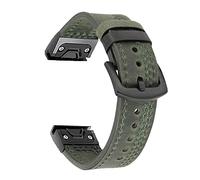 Sport Leather Watchband Strap for Garmin Fenix 6X 6 Pro 5X 5 Plus 3 HR 935 945 22 26mm EasyFit Quick Release Smart Wrist Band