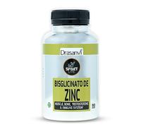 SPORT LIVE BISGLICINATO DE ZINC by DRASANVI - Relaciondo con numerosas funciones en el organismo - VEGANO - SIN GLUTEN - 90 comprimidos