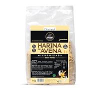 SPORT LIVE Harina de Avena Micronizada Vegana 1kg | Alta en Fibra | Avena Instantánea para Tortitas, Batidos y Fitness | Sabor Vainilla