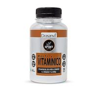 SPORT LIVE MULTIVITAMÍNICO by DRASANVI - Calcio + Magnesio + Vitamina C + Hierro - Reforzado con fermentos lácticos y fibra - SIN GLUTEN - 90 cápsulas