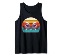 Sport Rugby Footballer Retro Sunset Casco de fútbol Camiseta sin Mangas