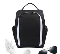 Sport Shoe Organizer, Golf Shoe Storage Bag, Handled Waterproof Pouch, Travel Weekend Trip Use, Portable Compact Versatile Ideal para mujeres y hombres, 9,45 x 5,91 x 14,17 pulgadas, Negro , Consulte