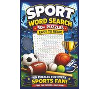 Sport Word Search Puzzle Book: Word Searches for Easy to Read Print about Sport, Football, Swimming, Baseball and More | 6 x 9 inches, 110 pages | 50+ ... Gifts for Vacations, Holidays and Free Times