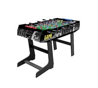 Sport1 - Futbolín Plegable con Patas, para Interior de MDF, Medidas 121 x 61 x 85 cm, Tarjeta de casa con 8 Barras pasantes, marcadores de puntuación y Bolas Incluidas, Uso Interior.