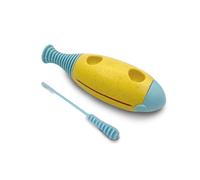 Sport1 Guiro de bioplástico para niños con Forma de pez Seguro y Divertido. Guiro Infantil de la línea Bio Ecomusic. Juego e Instrumento Musical. Juegos Musicales para bebé e Idea de Regalo.