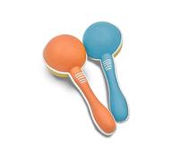 Sport1 - Maracas de bioplástico, sonajero infantil colorido, seguro y divertido. Maracas bebé 6-9 meses de la línea bio Ecomusic. Juego e instrumento musical. Juegos musicales para bebé e idea de