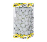 Sport1 One The Sport Maker 100 Bolas de Ping Pong de 38 mm, Color Blanco, 38 mm, 8003029701806