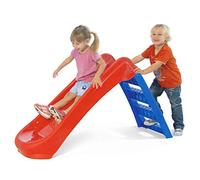 Sport1 tobogán 3 peldaños Plegable Que Ahorra Espacio. Jardín para niños de 1 a 4 años superresistente. de plástico 130 x 47 x 72 cm. Rojo/Azul. Máx. 30 kg