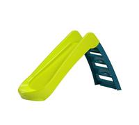 Sport1 - Tobogán para niños de 3 peldaños, Plegable, Ahorra Espacio, tobogán de jardín para niños de 1 a 3 años, súper Resistente, tobogán para niños de plástico 130 x 47 x 72 cm, Lima/petróleo, máx
