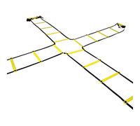 Sportacular Gear Escalera de coordinación Cross (4 vías, 4 x 2 m, incluye bolsa), escalera de entrenamiento para entrenamiento de coordinación, entrenamiento de agilidad, fútbol, baloncesto, fitness