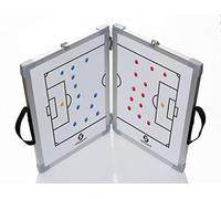 Sportacular Gear Pizarra táctica plegable de fútbol utilizable por ambos lados, incluye accesorios, Coachboard Professional, marco de aluminio estable (45 x 30)