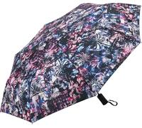 Sportandem Paraguas Plegable Compacto Antiviento Estampado Floral con 8 Paneles y Apertura Automática, 97 cm, Mango Cilíndrico, Paraguas de Viaje (MIAMI)