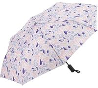 Sportandem Paraguas Plegable Compacto Antiviento Estampado Floral con 8 Paneles y Apertura Automática, 97 cm, Mango Cilíndrico, Paraguas de Viaje para Mujer
