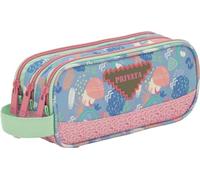 Sportandem Tandem Estuche Escolar Portatodo 3 Bolsillos Independientes, Poliéster, 22 x 9,5 x 8 cm, PRIVATA Fun
