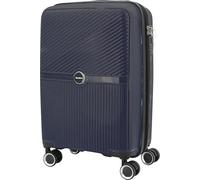 Sportandem Tandem Maleta Rígida Expandible Teide, Maleta Cabina 36x55x20/25 cm, Ruedas Dobles 360° y Cierre de Combinación, Azul Marino