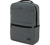 Sportandem Tandem Mochila City Oslo, Poliester, Compartimento para Portátil y Tablet, 13.5L, Tirantes Ergonómicos Transpirables, Bolsillo Acolchado, 2 Compartimentos con Cremallera, Gris