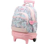 Sportandem Tandem mochila con ruedas compact desmontable rosa, 35 L, 2 compartimentos amplios, base antivuelco, ruedas grandes y silenciosas