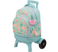 Sportandem Tandem Mochila con Ruedas Desmontable y Carro antivuelco, 35 L, 2 Compartimentos, Bolsillo Frontal con Organizador, Tirantes ergonómicos, asa Acolchada