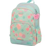 Sportandem Tandem Mochila doble cuerpo adaptable a carro con espalda y base acolchada 13 L 29x39,5x12 verde pastel celeste rosa