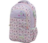 Sportandem Tandem mochila escolar de 27 L con compartimento para portátil y bolsillos para botella, acolchado transpirable, lila rosa