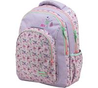Sportandem Tandem mochila escolar doble compartimento con bolsillo acolchado para portátil, organizador frontal, bolsillo para botella, lila rosa, capacidad 23 L