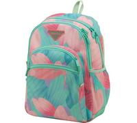 Sportandem Tandem mochila escolar doble compartimento con bolsillo para portátil y botella, capacidad 20 L, rosa y verde