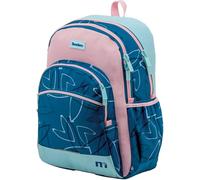 Sportandem Tandem mochila escolar doble compartimento con bolsillo para portátil y organizador, capacidad 20 L, azul marino, rosa y celeste