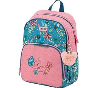 Sportandem Tandem mochila escolar doble cuerpo adaptable a carro con espalda acolchada y tirantes ergonómicos, capacidad 13 L, azul rosa, 29×39,5×12 cm