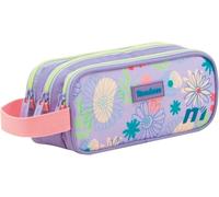Sportandem Tandem portatodo Triple con Cremallera, Tres cuerpos Independientes, Lila y Rosa, 1 L, 22,5×9,5×8 cm, asa Lateral