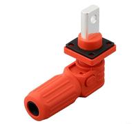 SPORTARC 1 conector de almacenamiento de energía de batería, conectores de terminal de alta corriente, conector de alimentación de codo de terminal (rojo)