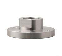 SPORTARC 1 placa frontal de torno de carpintería de 75 mm para brida roscada de 1 pulgada x 8TPI (plata)