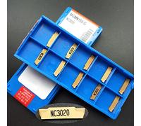 SPORTARC 10pcs MGMN150-G NC3020 1,5 mm y ranurado Insertos de torneado de carburo CNC Cortador de inserción de carburo indexable Torno Insertos de fresado Herramientas de torneado
