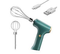 SPORTARC Batidora de mano eléctrica, batidor de huevos de mano, licuadoras pequeñas portátiles, máquina de batir pasteles, amasadoras de batidor de masa para cocina, hornear y cocinar