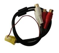 SPORTARC Cable adaptador auxiliar de audio para coche, convertidor de línea de radio ISO de 6 pines, para Golf 3/4, Skoda Octavia/Fabia, Ford MCD/MFD, Seat Ibiza/Toledo, paquete