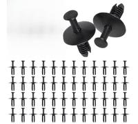 SPORTARC Clips de parachoques, retenedor de arco de rueda, cierre de moldura de puerta para BMW Serie 3, 5, 7, remaches de nailon, 50 unidades, color negro