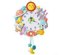 SPORTARC Crea tu propio reloj de pared con kit de fieltro de bricolaje, fomenta la comunicación emocional, seguro para los niños (estrellas)