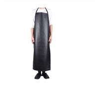 SPORTARC Delantal de vinilo de goma impermeable, modelo ligero, resistente al trabajo, para lavar platos, laboratorio, carnicero, limpieza de peces (negro, L)