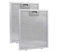 SPORTARC Filtro de grasa de malla metálica, 2 unidades, 320 x 260 mm, 5 capas, filtros universales para campana extractora de cocina, extractor, ventilación de campana extractora