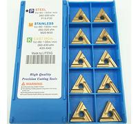 SPORTARC Insertos de carburo, TNMG160404R-S, alta resistencia de agarre, resistente al desgaste, 10 piezas, para torneado de metal, mecanizado
