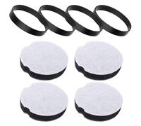 SPORTARC Kit de repuesto de correa y filtro de aspiradora para Bissell CleanView, series 2112 y 1520, paquete de 4 unidades cada uno, lavable, fácil de instalar, mantenimiento de bajo costo