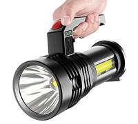 SPORTARC Lámpara de caza recargable, proyector LED linterna de mano recargable linterna de mano que acampa caza