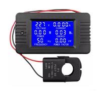 SPORTARC Medidor digital de CA Visibilidad clara desde cualquier ángulo Pantalla LCD 100A AC Voltaje Digital Amperímetro Batería Dete para Ctor (100A+ abierto para CT)
